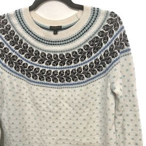 Talbots Fair Isle Women’s Sweater Large Winter Cabin Wear ❄️